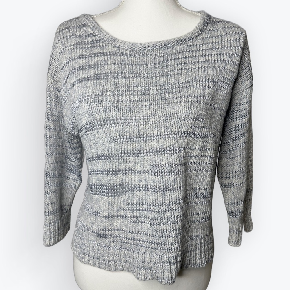 Margaret O’Leary Gray Knit Sweater - Size Medium - Warm cozy fit